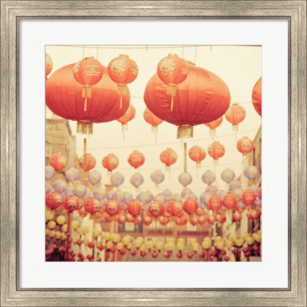 Framed Chinese Lanterns Print