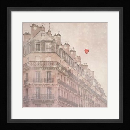 Framed Heart Paris Print