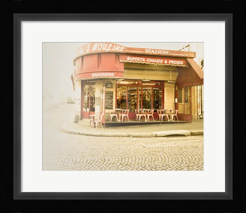 Framed Paris Brasserie Print