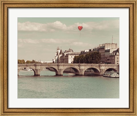 Framed Paris Bridges Print