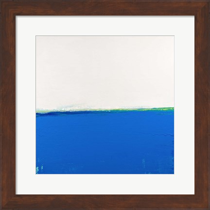 Framed Open Blue Print
