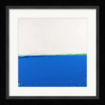 Framed Open Blue Print