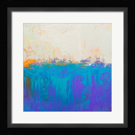 Framed Orange Spark Print