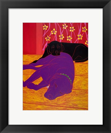 Framed Let Sleeping Dogs Lie Print