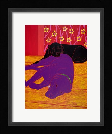 Framed Let Sleeping Dogs Lie Print