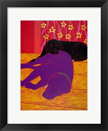 Framed Let Sleeping Dogs Lie Print