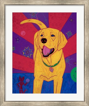 Framed Yellow Happiness Print