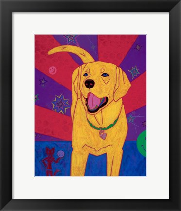 Framed Yellow Happiness Print