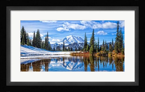 Framed Mt. Rainier Vista Print