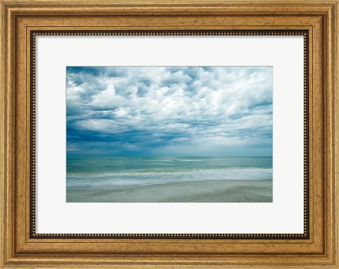 Framed Morning at the Beach Print
