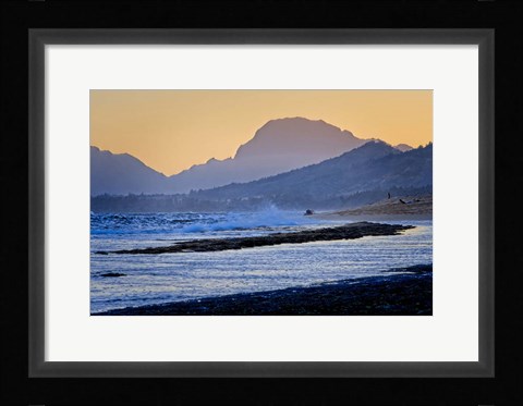 Framed Shades of Blue Print