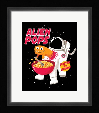 Framed Alien Pops Print