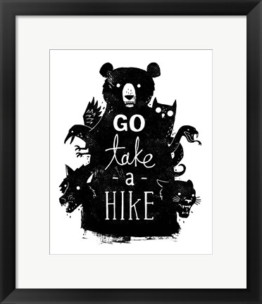 Framed Go Take a Hike Print