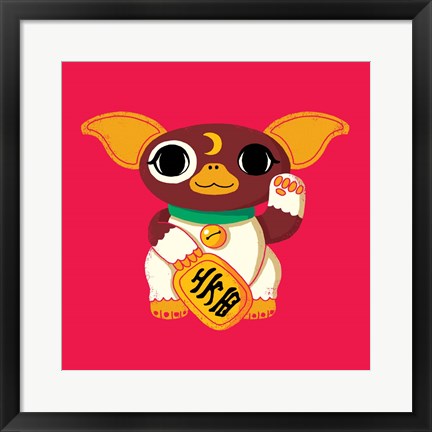 Framed Lucky Mogwai Print