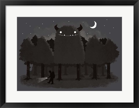 Framed Monster Hunting Print