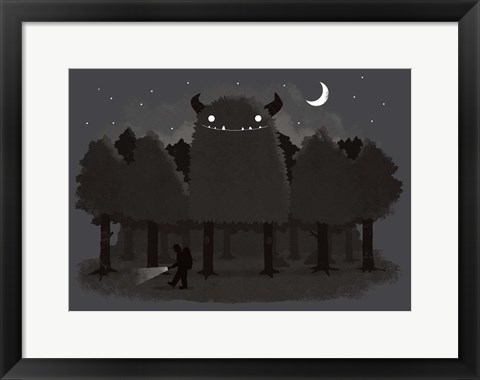 Framed Monster Hunting Print
