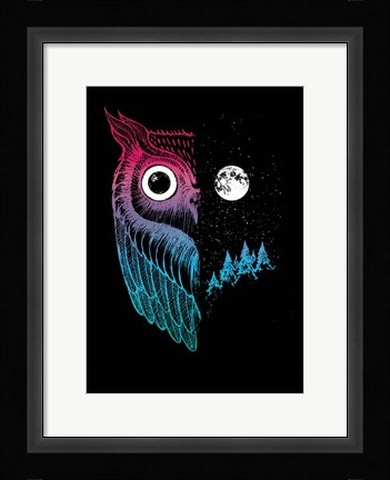 Framed Night Owl Print
