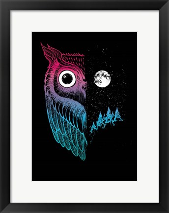 Framed Night Owl Print