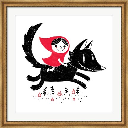 Framed Red Riding Print