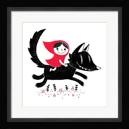 Framed Red Riding Print