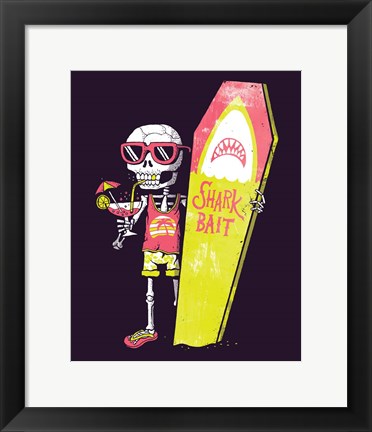 Framed Shark Bait Print