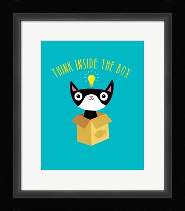 Framed Think Outside The Box Print