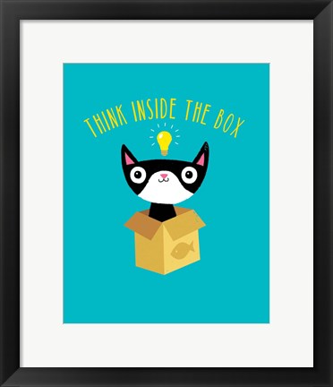 Framed Think Outside The Box Print