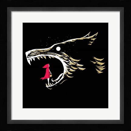 Framed What Big Teeth You Have Print