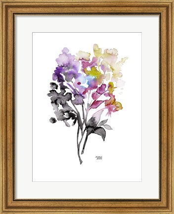 Framed Colorful Bouquet Print