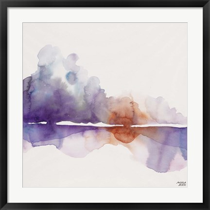 Framed Purple Sun Print