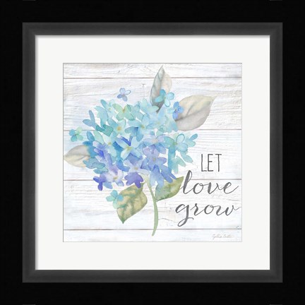 Framed Farmhouse Hydrangea II Print