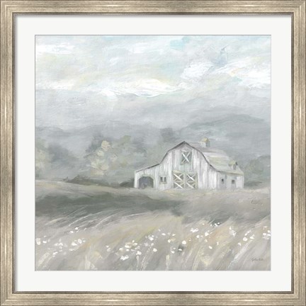 Framed Country Meadow Farmhouse Neutral Print