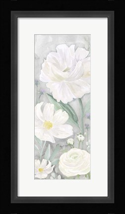 Framed Peaceful Repose Gray Panel II Print