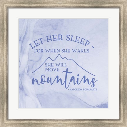 Framed Girl Inspired- Move Mountains Print