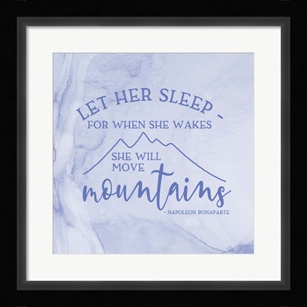 Framed Girl Inspired- Move Mountains Print