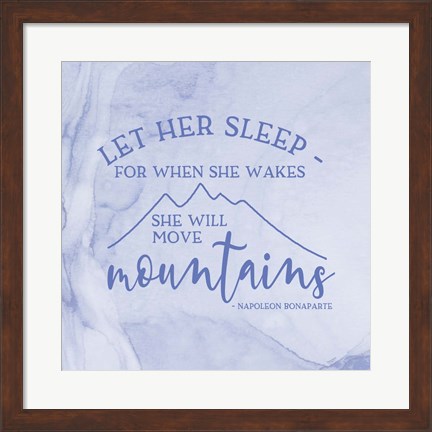 Framed Girl Inspired- Move Mountains Print