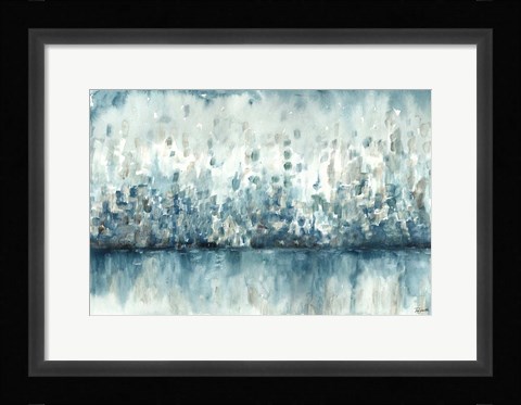 Framed Lakeside Abstract Print