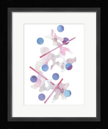 Framed Paint Cloud I Print