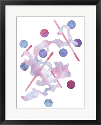Framed Paint Cloud II Print