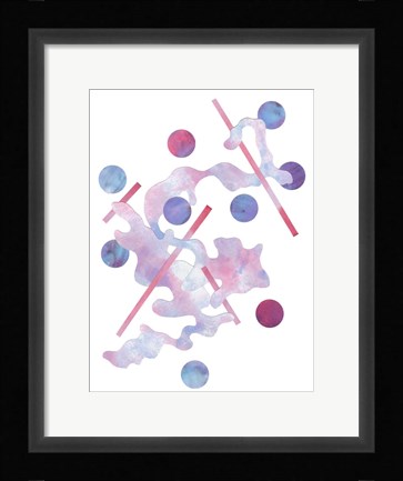 Framed Paint Cloud II Print