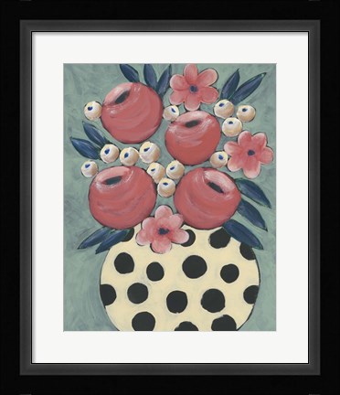Framed Jamboree Floral I Print