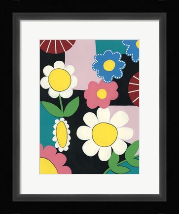 Framed Vivid Blossoms I Print
