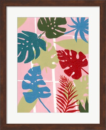 Framed Colorful Tropics I Print