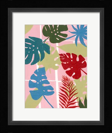 Framed Colorful Tropics I Print