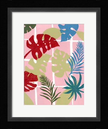 Framed Colorful Tropics II Print