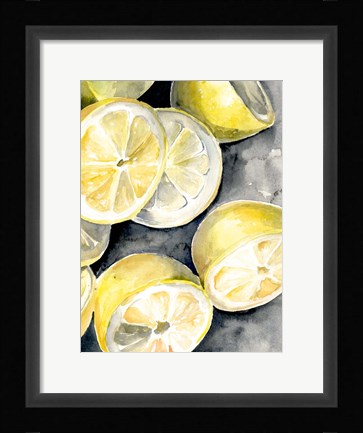 Framed Lemon Slices II Print