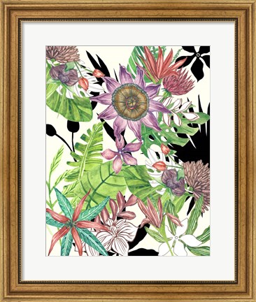 Framed Floral Paradise I Print