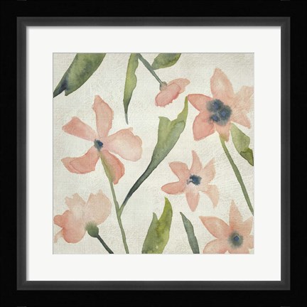 Framed Blush Pink Blooms IV Print