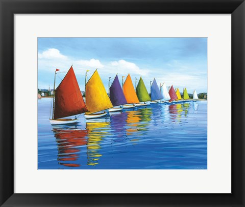 Framed Rainbow Cats Print