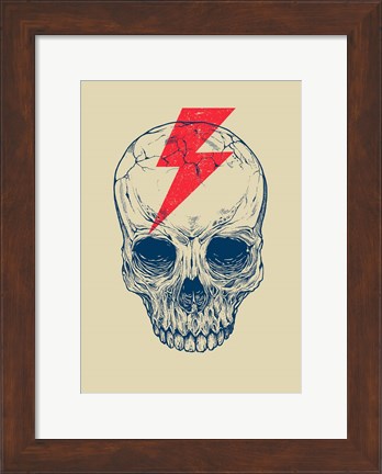 Framed Skull Bolt Print